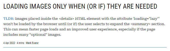 A screenshot showing an article title, summary paragraph, followed by the article byline.